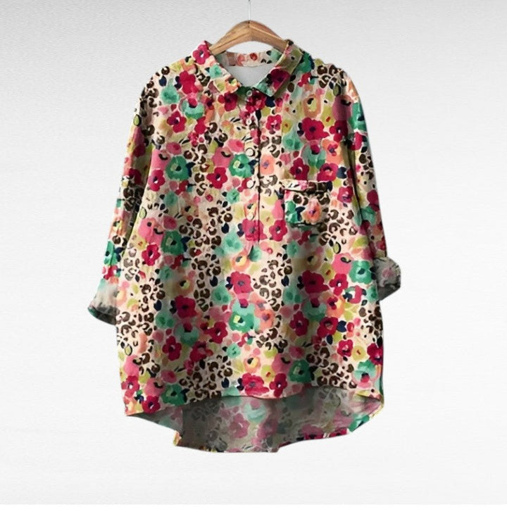 Dixie | Retro Floral Blouse