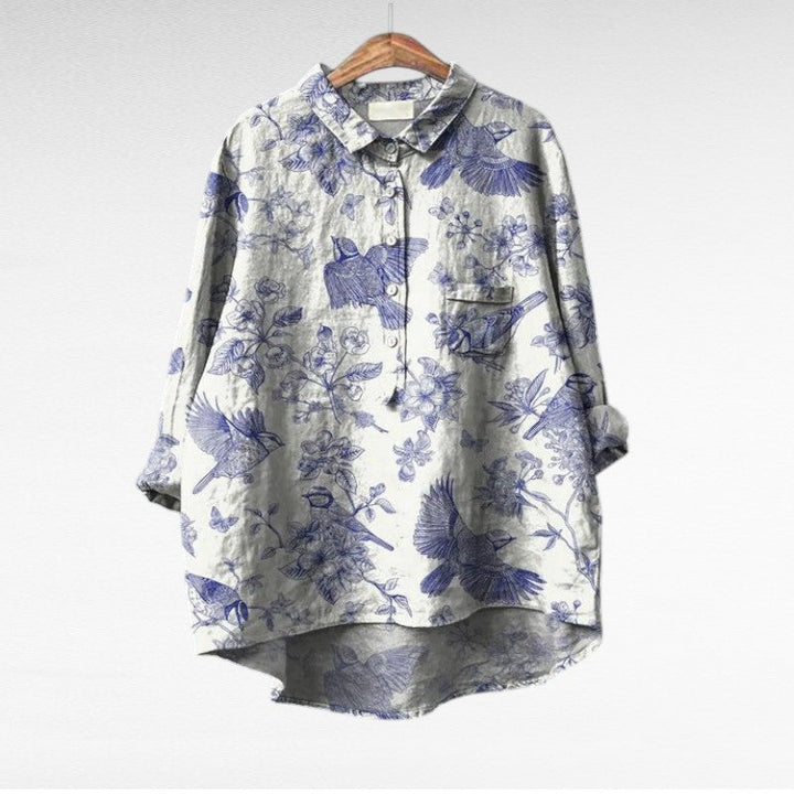 Seraphina | Artistic Floral Blouse