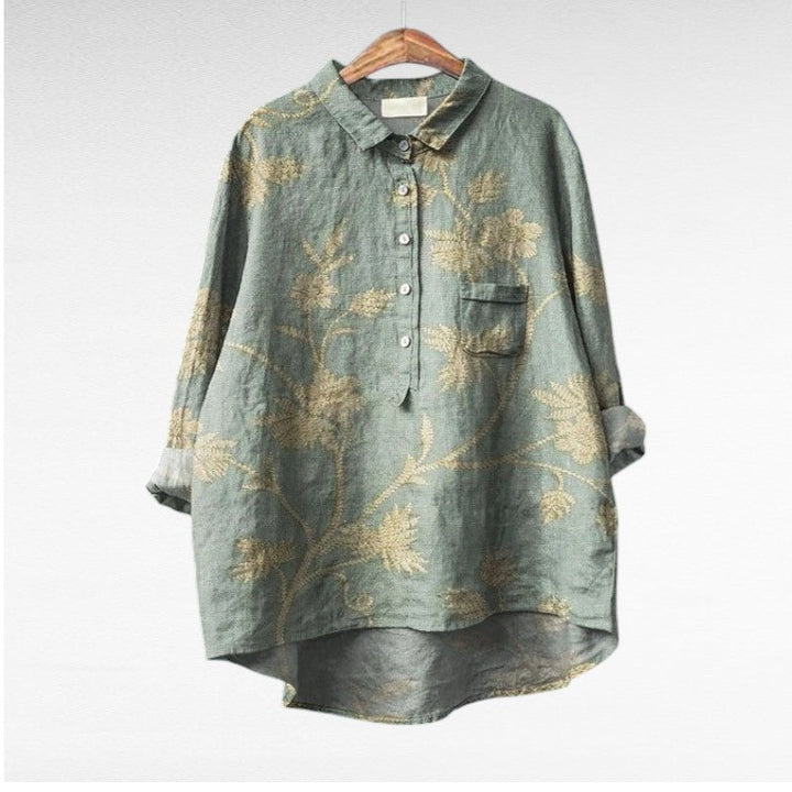 Seraphina | Artistic Floral Blouse
