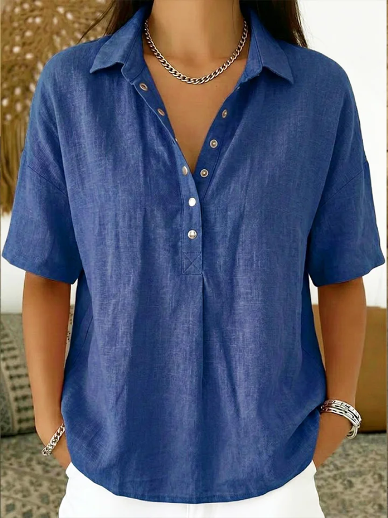 Claire | Collar Button Blouse