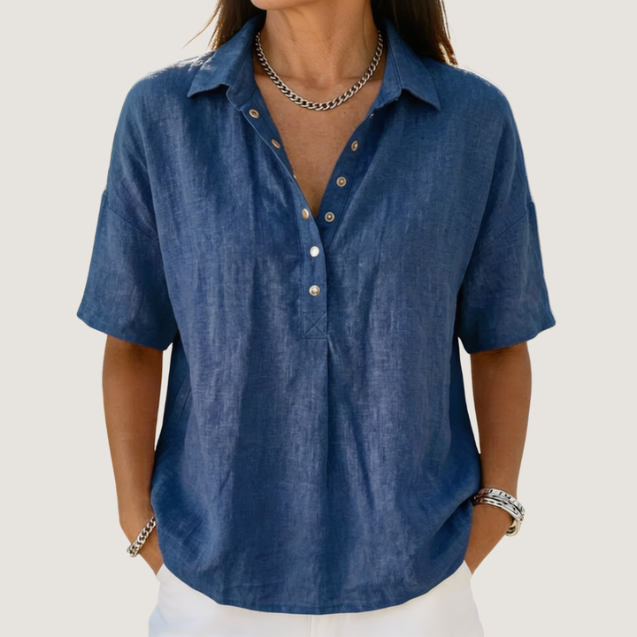 Claire | Collar Button Blouse