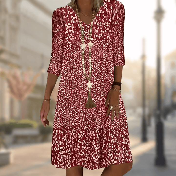 Pamela | Elegant Dress With Print