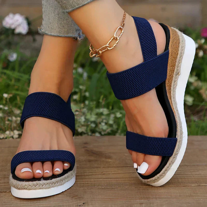 Monaco | Woven Platform Sandals