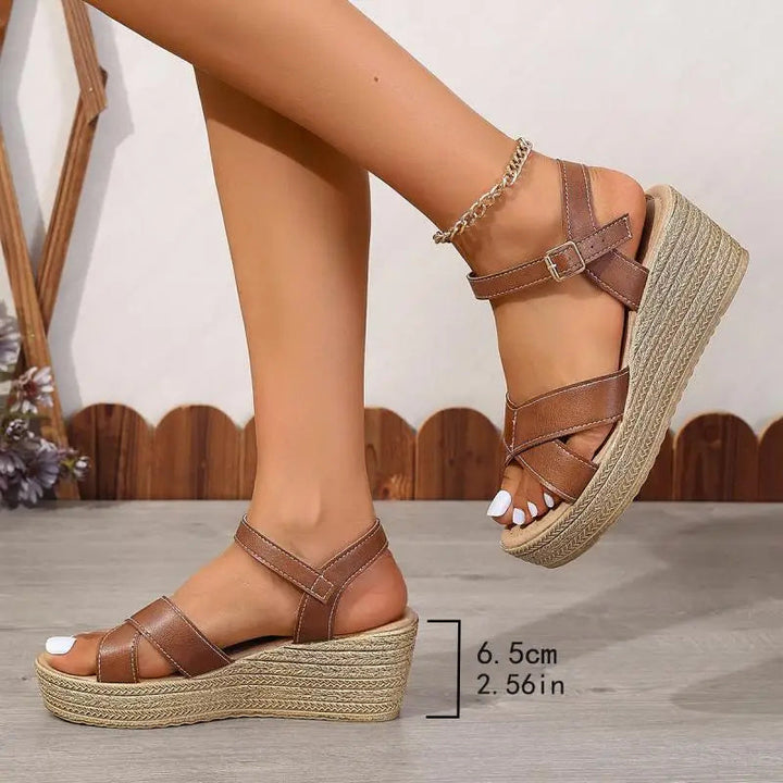 Daphnie | Elegant Wedge Sandals