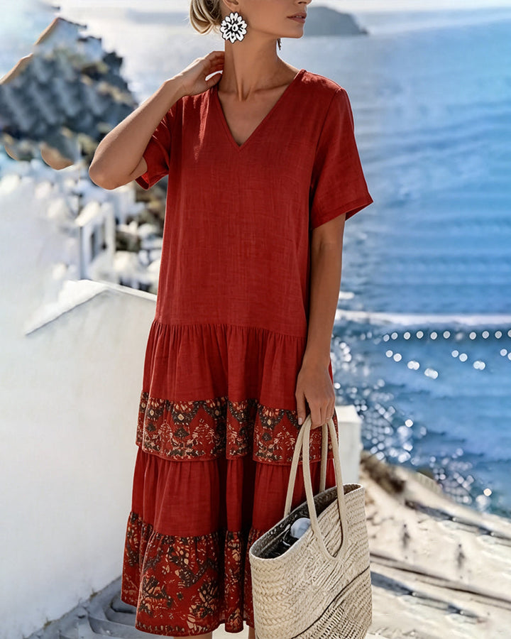 Martina | Loose Floral Midi Dress