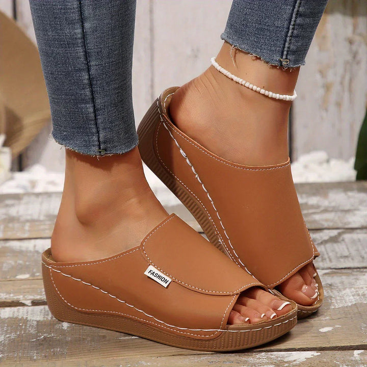 Ella | Slip-On Platform Sandals