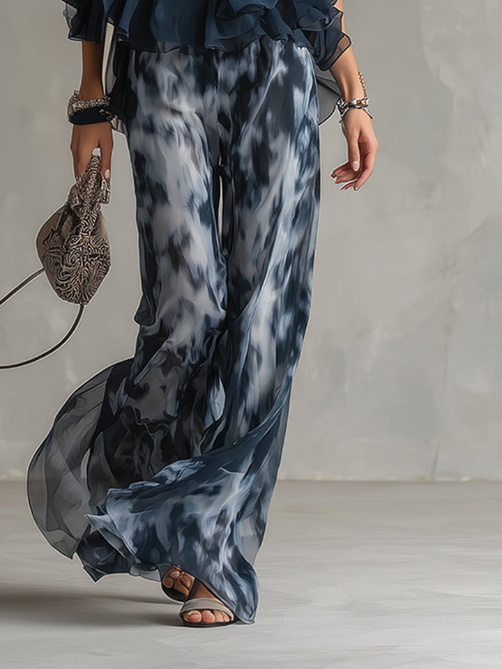Elise | Flowing Top and Wide Pants Set