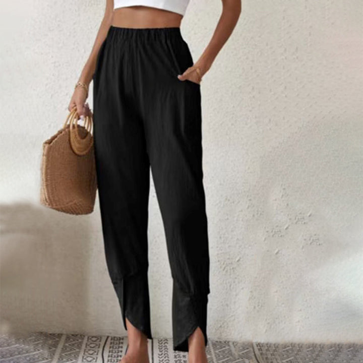 Essari | Frayed Hem Pants